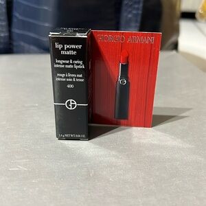 NIB Giorgio Armani Lip Power Matte Mini - 400